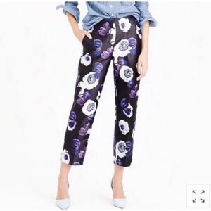J. Crew 'Patio' Pant In Violet Poppy Size 6